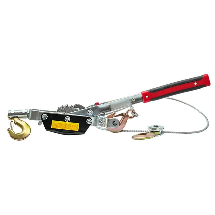 5T-Handabzieher mit Einzelzahnrad und drei Haken